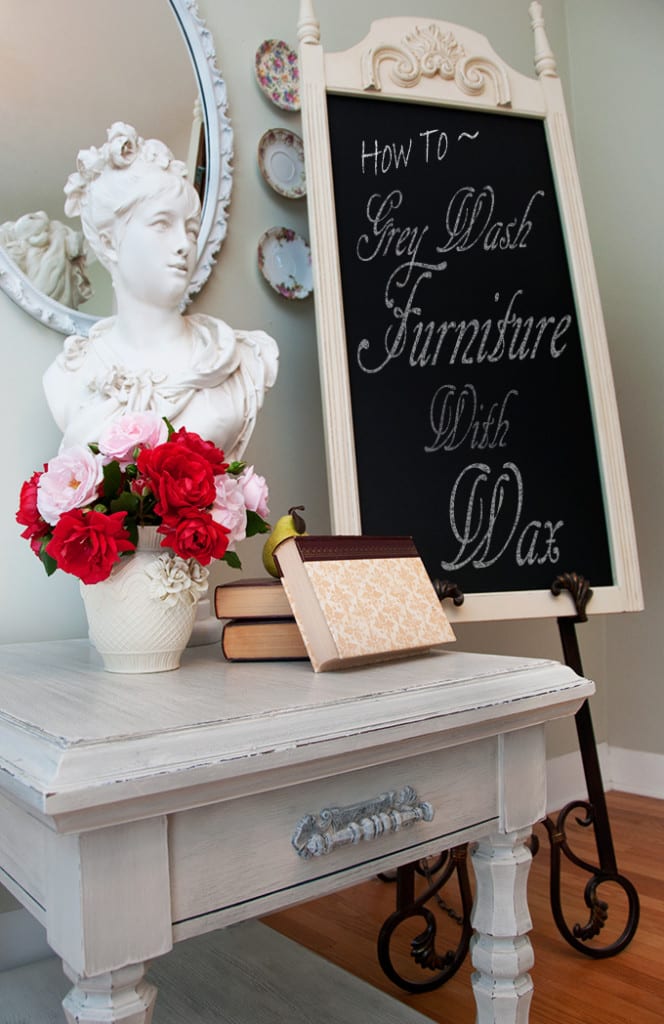 How To Grey Wash Furniture with Wax Salvaged Inspirations