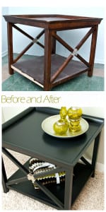 Before & After Painted Table w Edge Banding