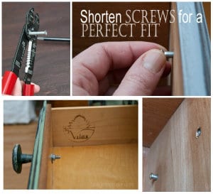 cut screws for custom hardware