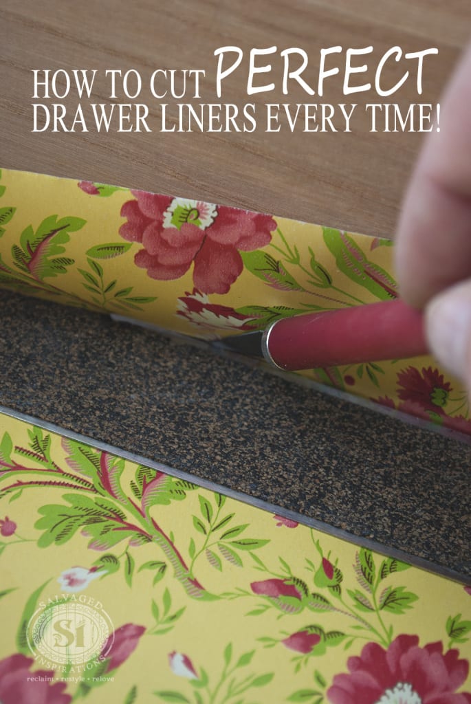 Cutting decorative drawer liners-1