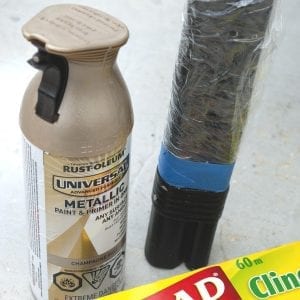 spray painting tip - plastic wrap mask