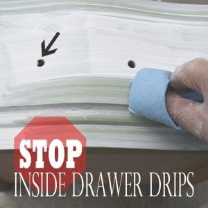 stop drawer drips
