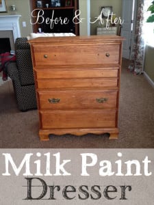 Before-Milk Paint Dresser