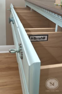Milk Painted Dresser - Broyhill Furniture