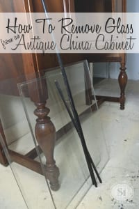 How to Remove-Replace Glass from an Antique China Cabinet