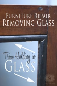 Removing Glass from Antique China Cabinet
