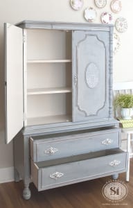 French Country Armoire Painted