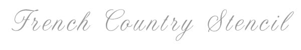 French Country Stencil Text