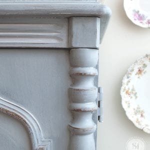 Milk Painted French Country Armoire