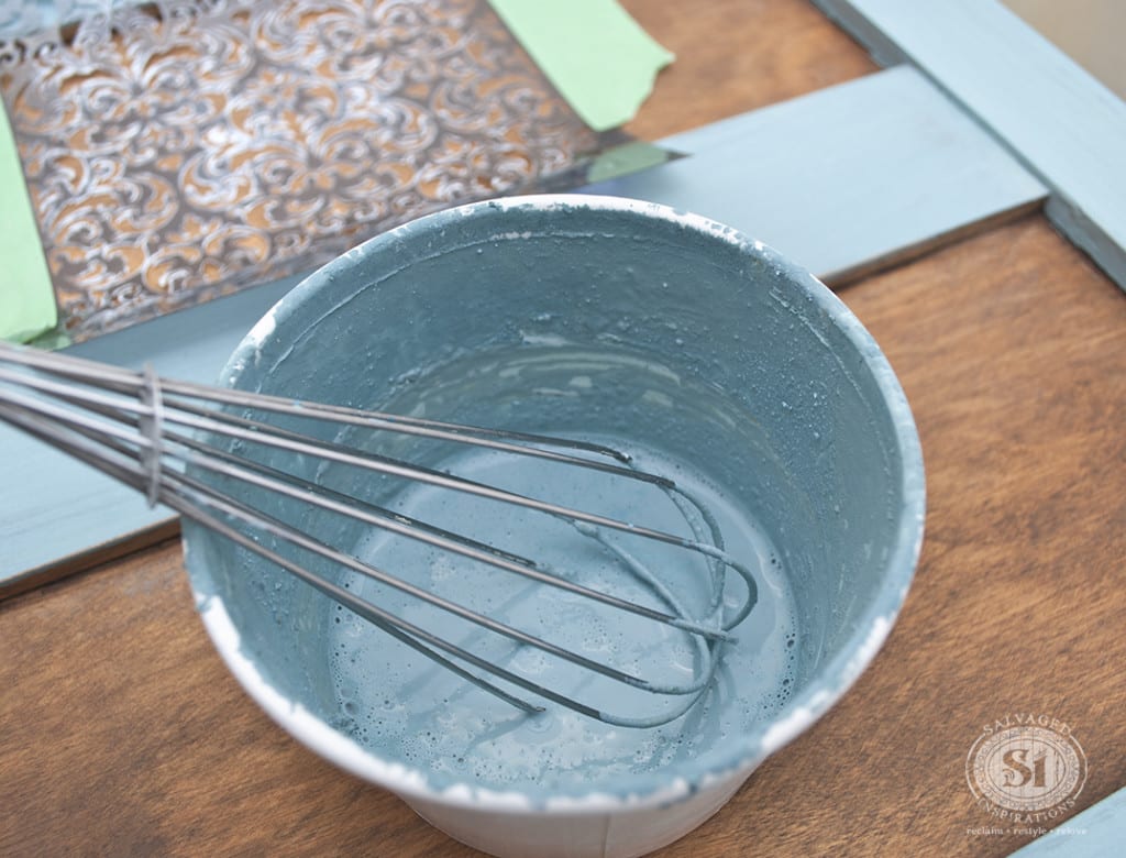 Mixing Milk Paint for Stenciling