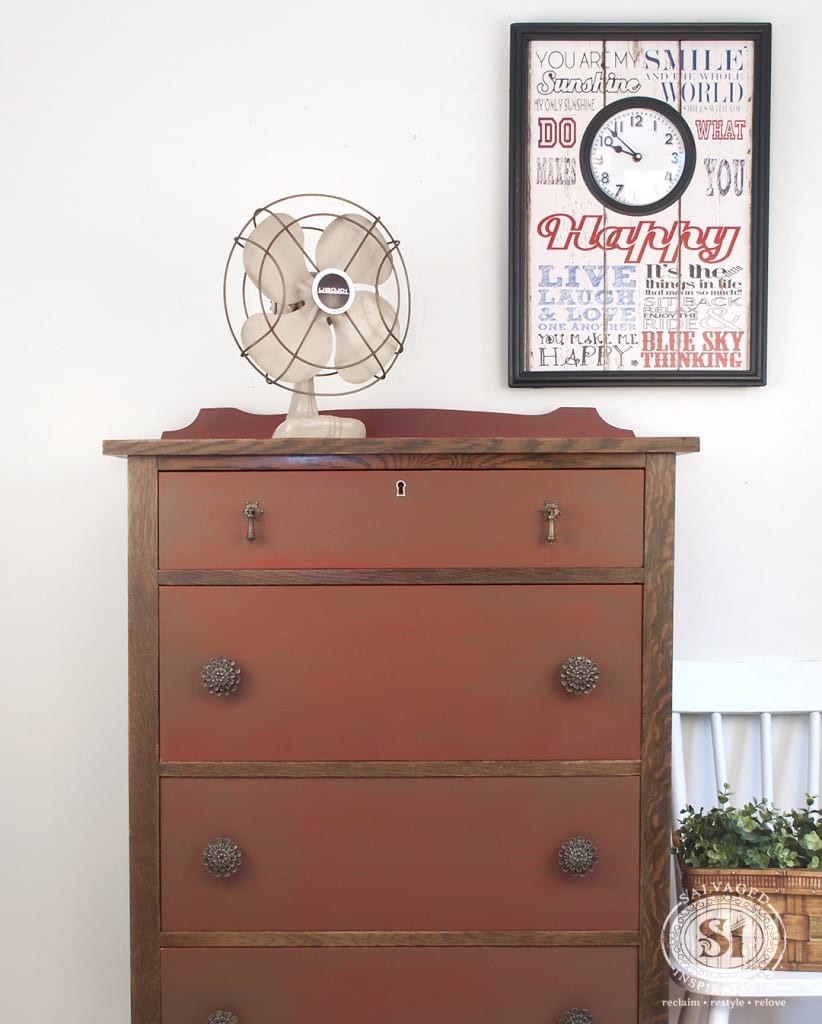 Farmhouse Chic - Red Barn Dixie Belle Painted Dresser