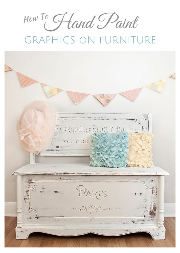 How To Hand Paint Graphics on Furniture