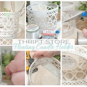 Thrift Store Floating Candle Holders