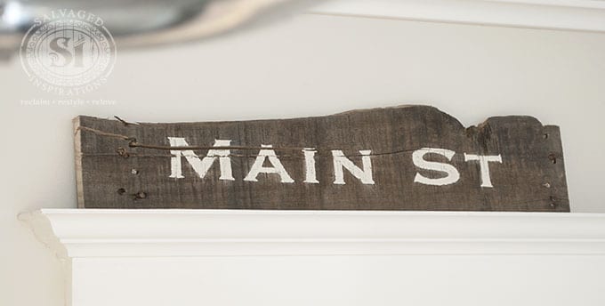 Rustic Main St Pallet Board Sign