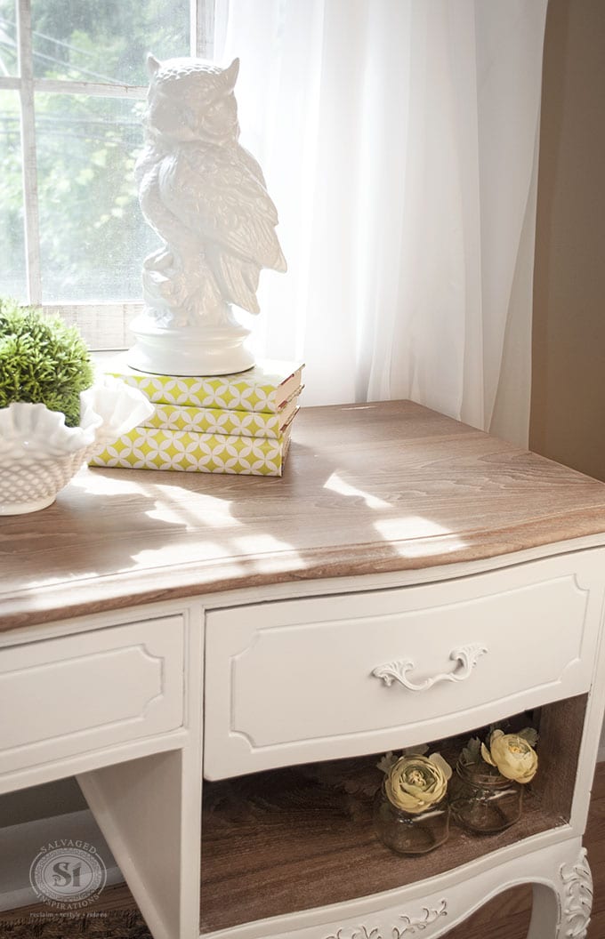 Annie Sloan White Wax Desk Restyle, How To Paint Waxed Pine Furniture