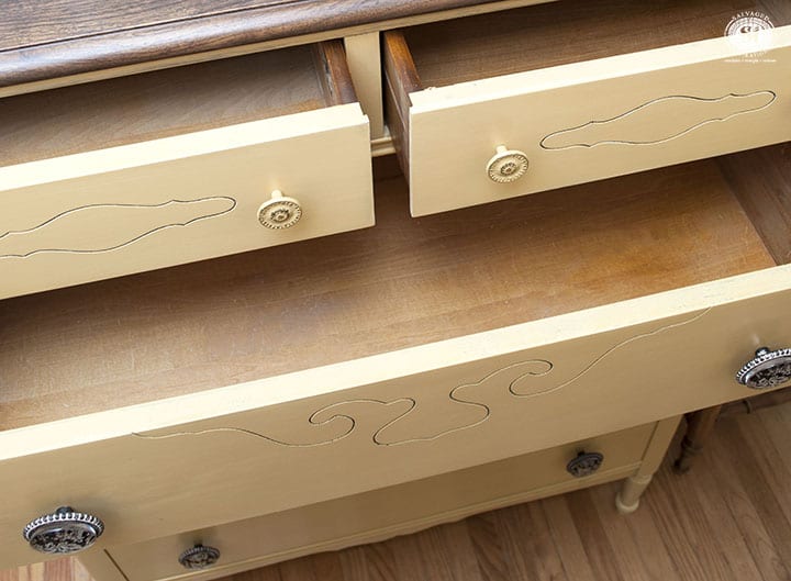 mustard-milk-painted-dresser-drawers