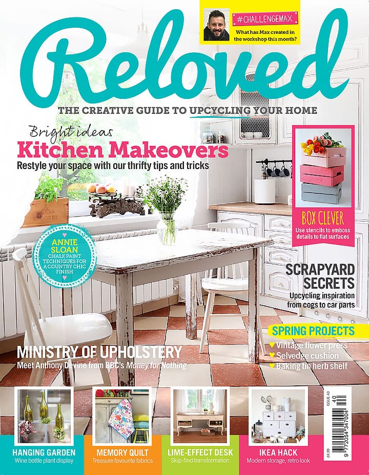 ReLoved Magazine Cover Issue #40 - Salvaged Inspirations