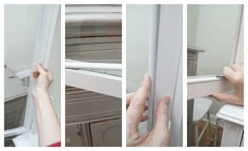 Replacing Glass into Vintage China Cabinet