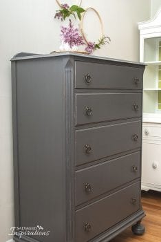 Dark Gray Custom Painted HighBoy Dresser