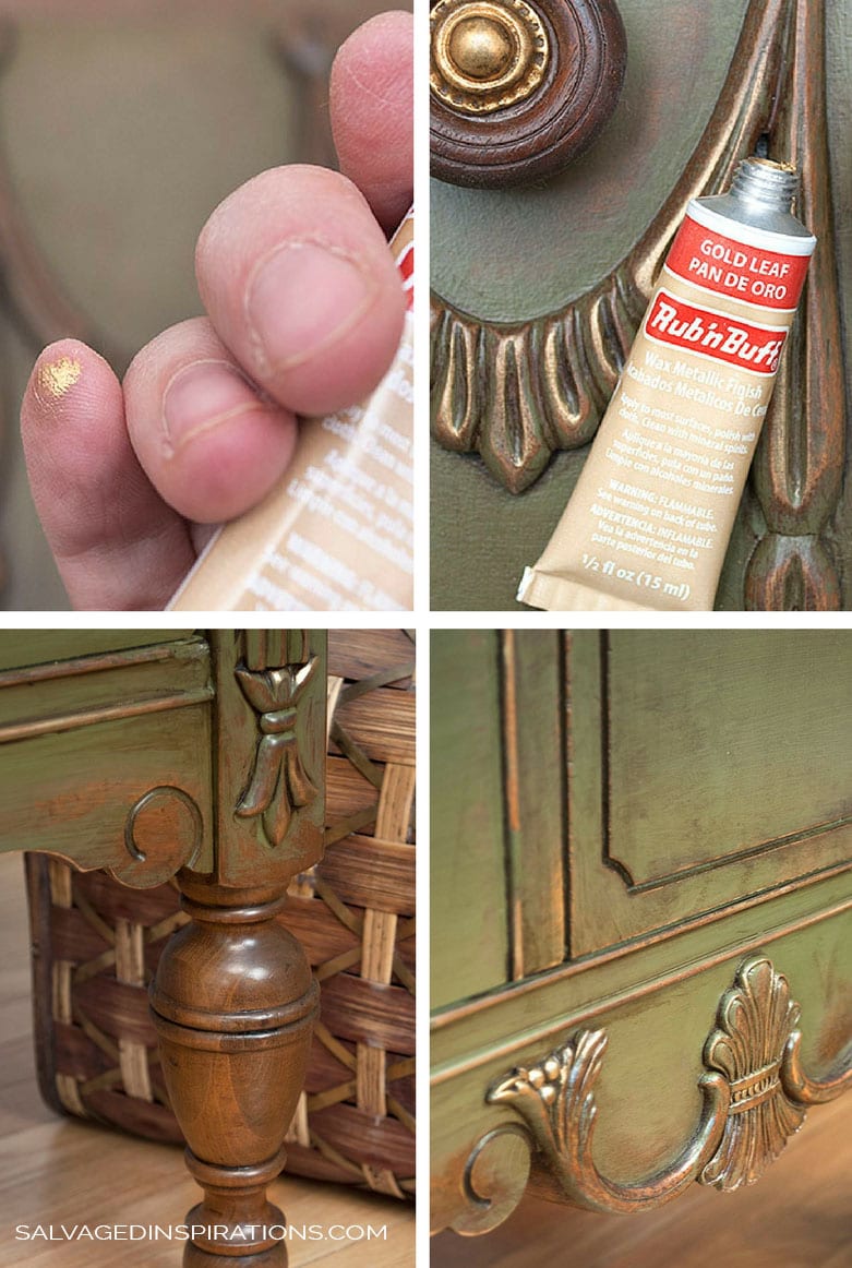 How to Use Rub n Buff on Wood - Lolly Jane