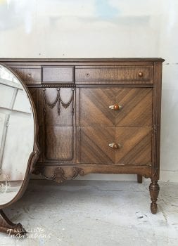 Vintage-Deco-Oakv-Dresser-w-Mirror-Before