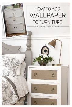 How To - Add Wallpaper to Furniture