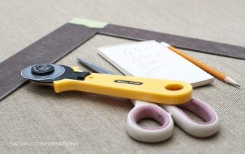 Rotary Cutter and Square Edge w Grasscloth Wallpaper