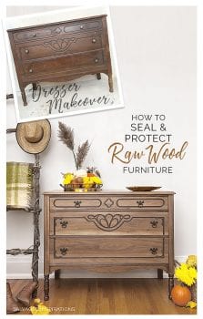 HOW TO SEAL & PROTECT RAW WOOD FURNITURE