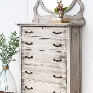 How To Create Weathered Wood With Paint - Restyled Dresser1