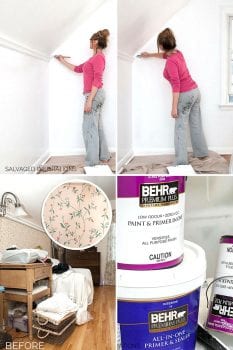 HOW TO PAINT OVER WALLPAPER | THE QUICK & DIRTY WAY