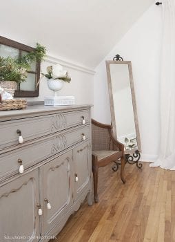 Salvaged Inspirations Bedroom Makeover Xmas Drsr w Chair
