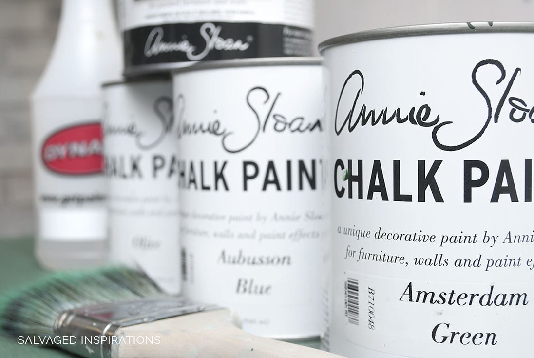 Cans of Annie Sloan Chalk Paint