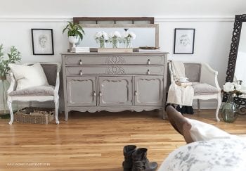 PAINTED & DIY REUPHOLSTERED BEDROOM CHAIRS