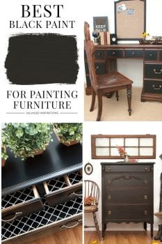 The Best Black Paint For Painting Furniture - Salvaged Inspirations