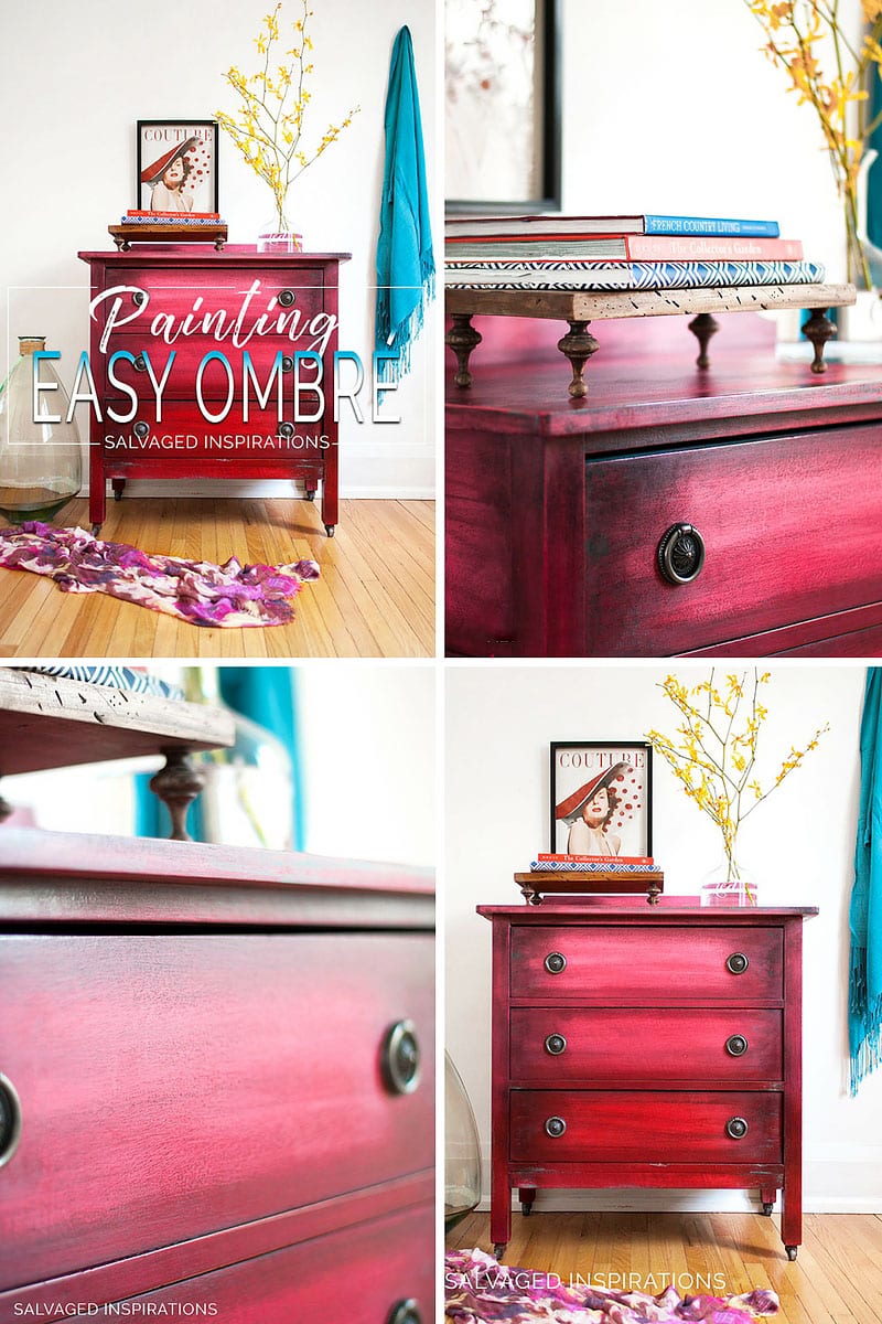 Boho Style Ombre Easy Painting - Salvaged Inspirations
