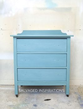 Small Salvaged Dresser Re-Do Base Color