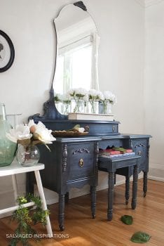 Vintage Dresser Makeover by Salvaged Inspirations - Painted Furniture