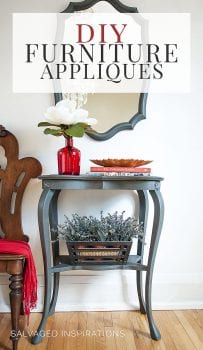 DIY FURNITURE APPLIQUES - SALVAGED INSPIRATIONS