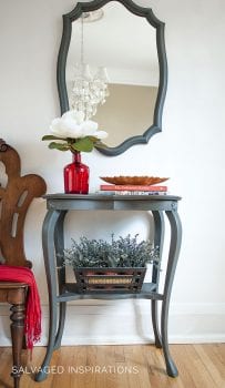 Painted Entry Table w Small IOD Molds