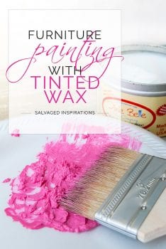 Furniture Painting With DIY Pink DB Wax