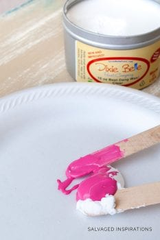 Furniture Painting With PINK Tinted Wax