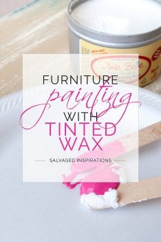 Furniture Painting With Tinted Wax