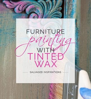 Furniture Painting w DIY Tinted Wax - Buffet Makeover