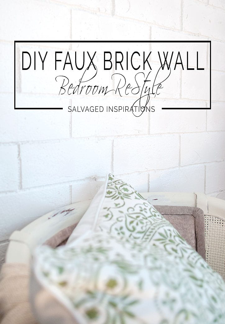 Close Up of DIY Faux Wall Bedroom Restyle