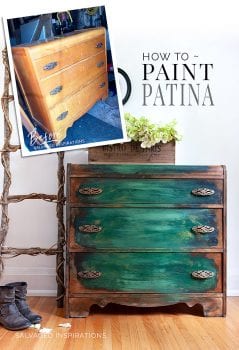 How To Paint Patina Before & After