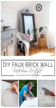 How To Tutorial - Easy DIY Faux Brick Wall