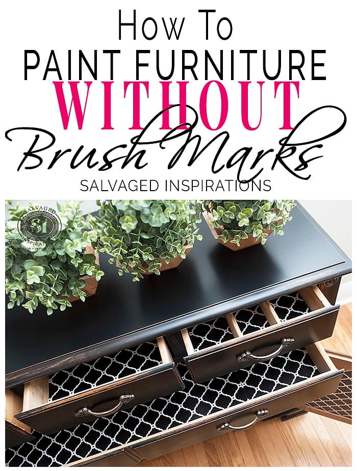 Paint Furniture Without Brush Marks, How To Paint Metal Furniture With A Brush