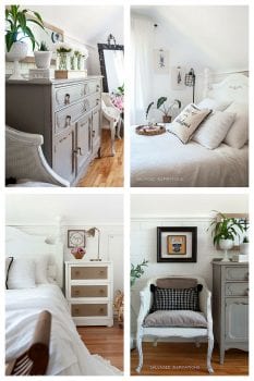 Painted Furniture in Salvaged Bedroom Makeover
