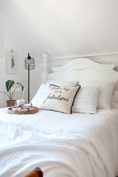 Salvaged Bedroom Makeover w Painted Furniture