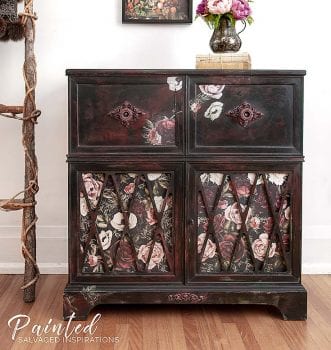 Furniture Transfer Rub - Painted Stereo Cabinet